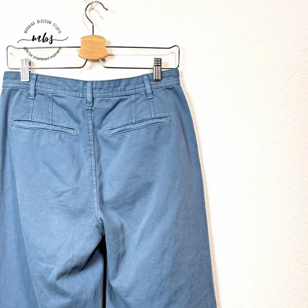 Free People Boyfriend Chino Tapered Leg Pants Blue‎ Women 2